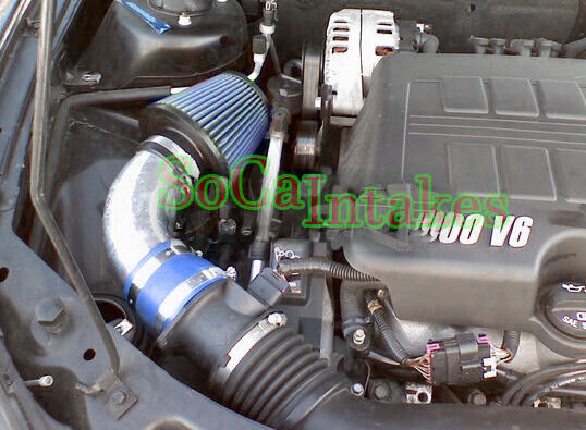 Blue Air Intake kit & Filter For 2005-2010 Pontiac G6 3.5L 3.6L 3.9L V6