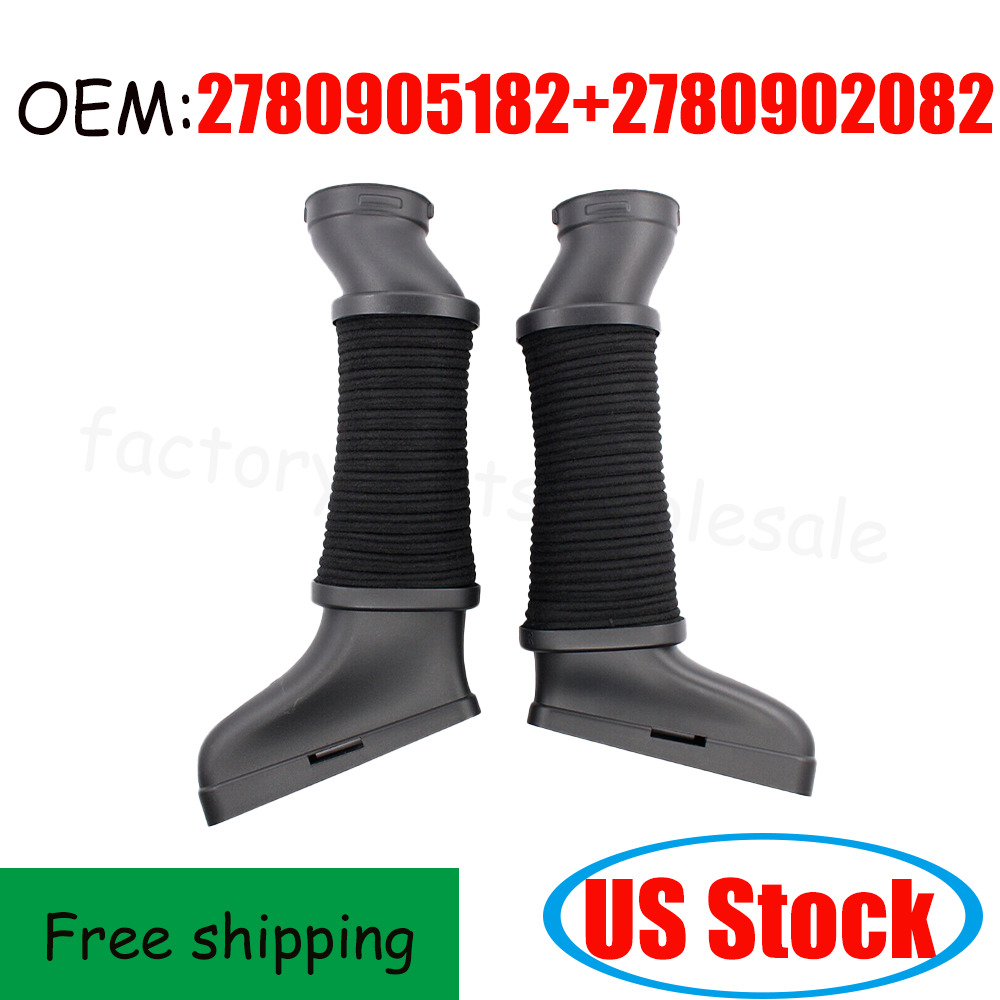 1Pair Left+Right Intake Tube Inlet Air Pipe For Benz E550 Cls550 E63 CLS63 AMG