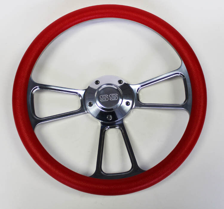 Chevrolet Chevelle El Camino Nova Steering Wheel Red & Billet 14\