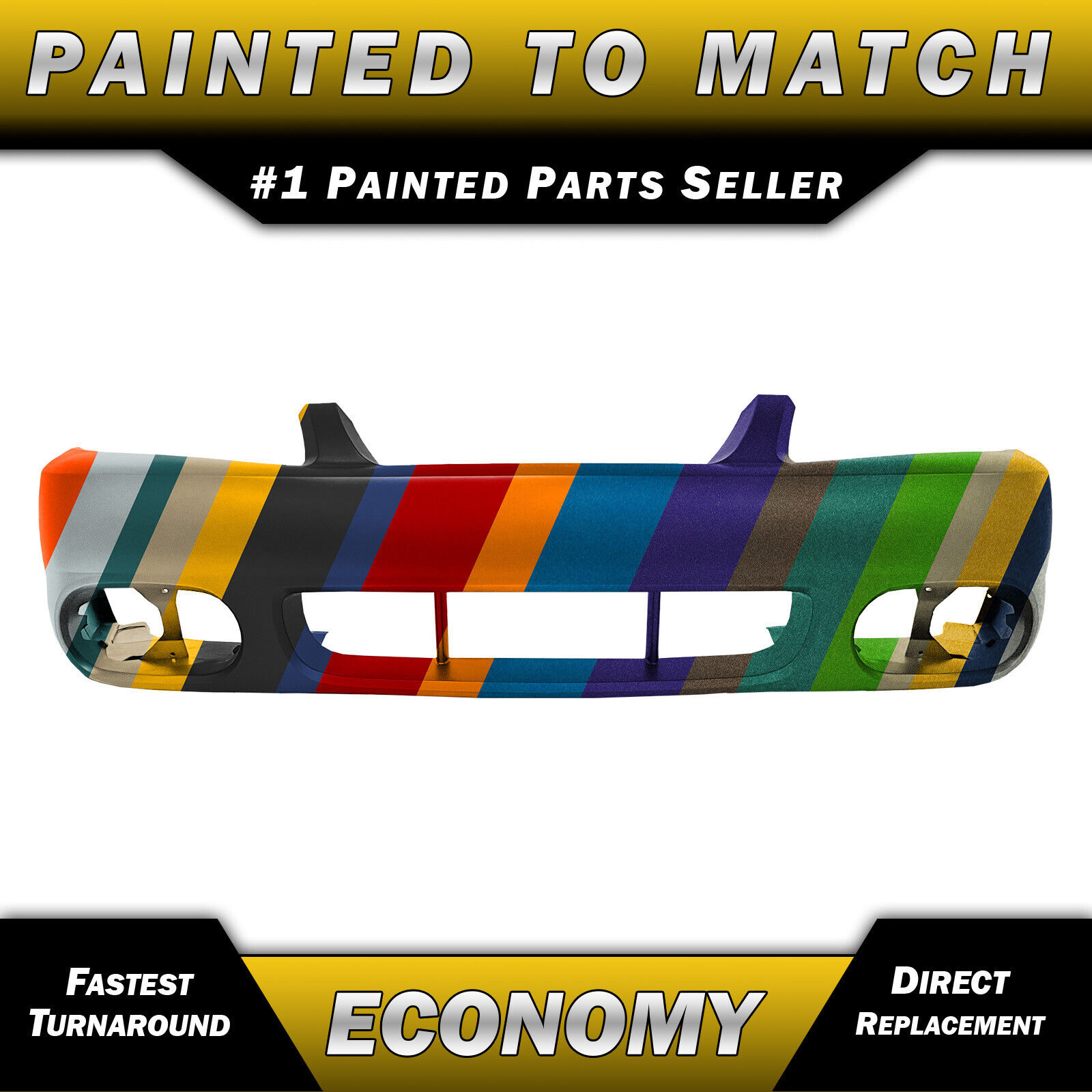 NEW Painted To Match - Front Bumper Replacement for 2003 2004 Ford Mustang Cobra