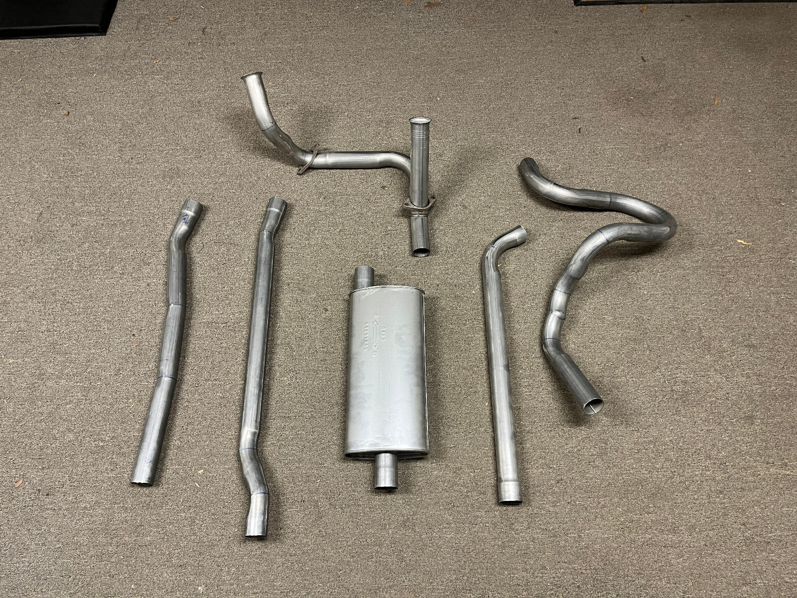 1971 - 1974 Cadillac Deville, Calais NOS Style Exhaust System W/ Res Eliminated