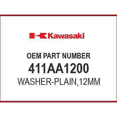 Kawasaki WASHER-PLAIN,12MM 411AA1200 OEM NEW