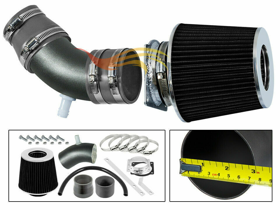 BCP RW GREY For 01-04 Tribute Escape 05-08 Mariner 3.0L V6 Air Intake Kit+Filter