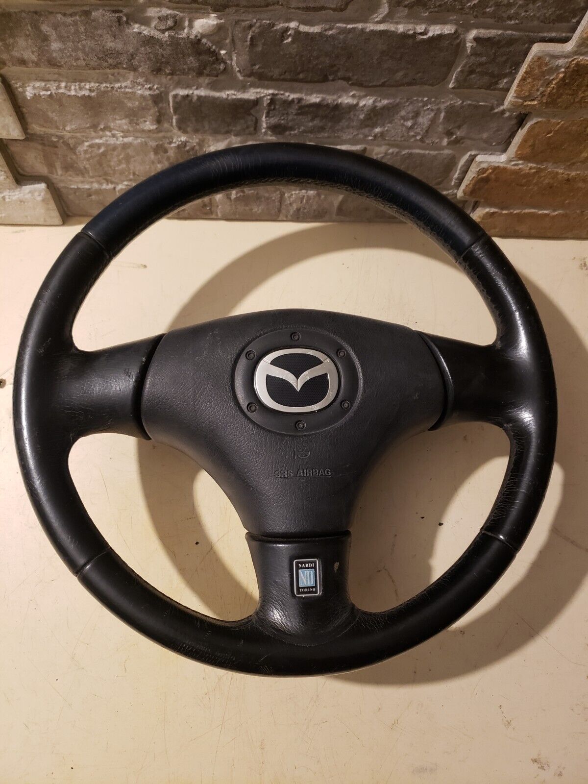 Oem Mazda Miata Mx5 NB NBFL Black NARDI Torino Leather Steering Wheel 99-05