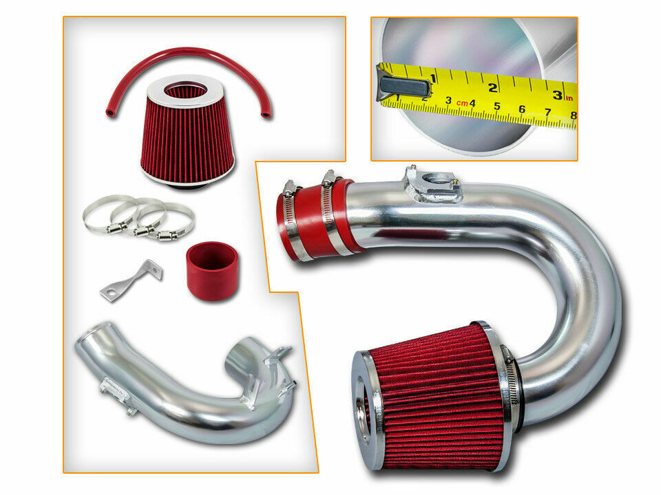 Short Ram Air Intake Kit + RED Filter for 00-05 Toyota Celica GT 1.8L