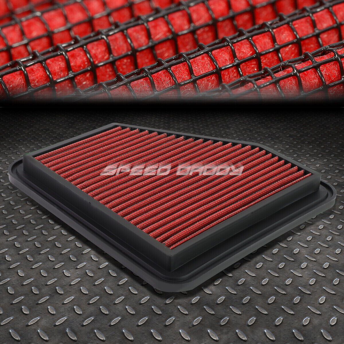 FOR 08-16 SCION TC/XB/VENZA RED REUSABLE & WASHABLE HIGH FLOW PANEL AIR FILTER