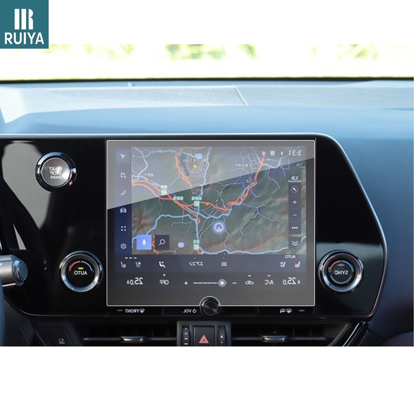 RUIYA Car Touch Screen Protector Tempered Glass 9.8\
