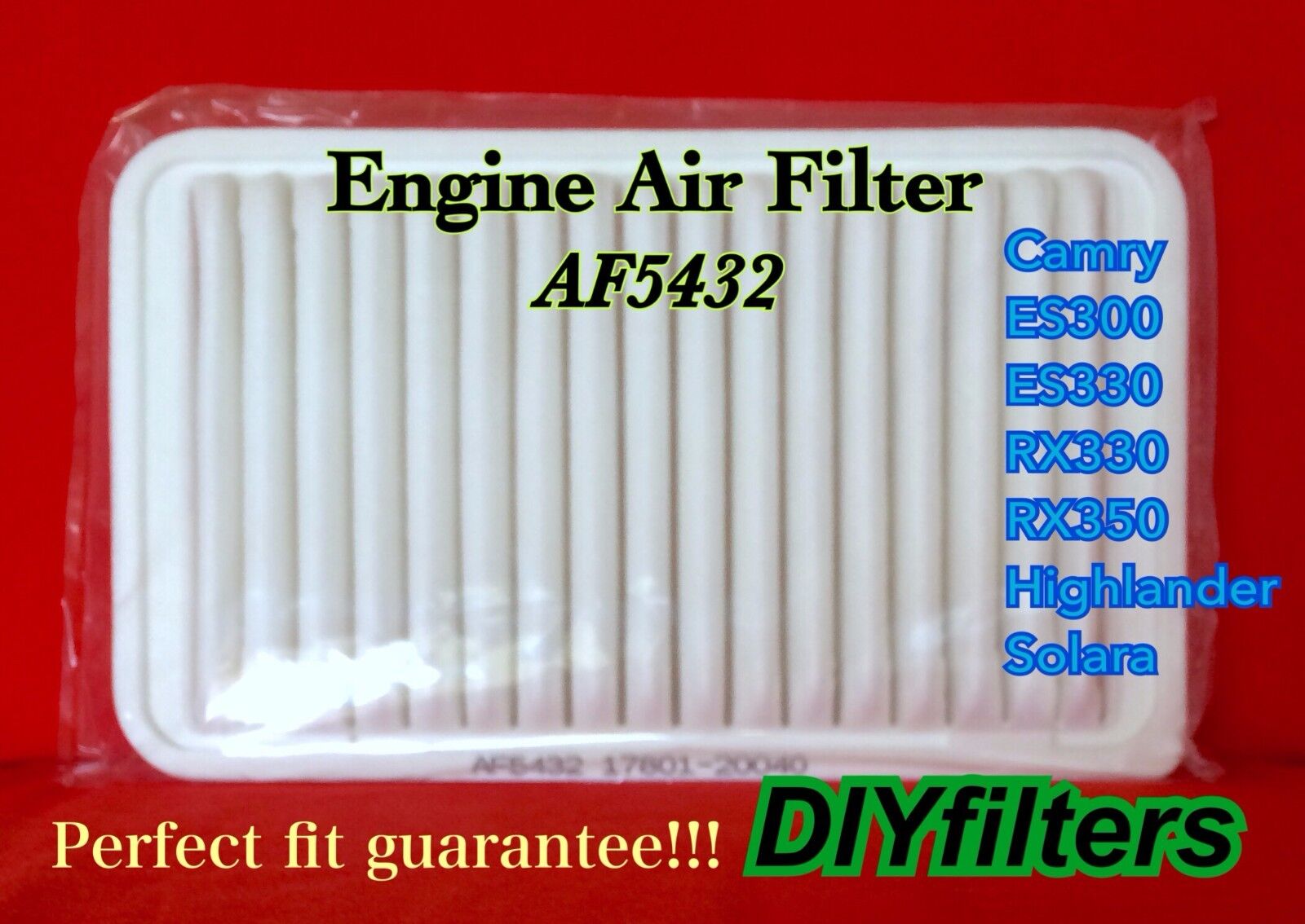 AF5432 Premium Engine Air Filter for Camry Highlander sienna ES300 ES330 RX330 