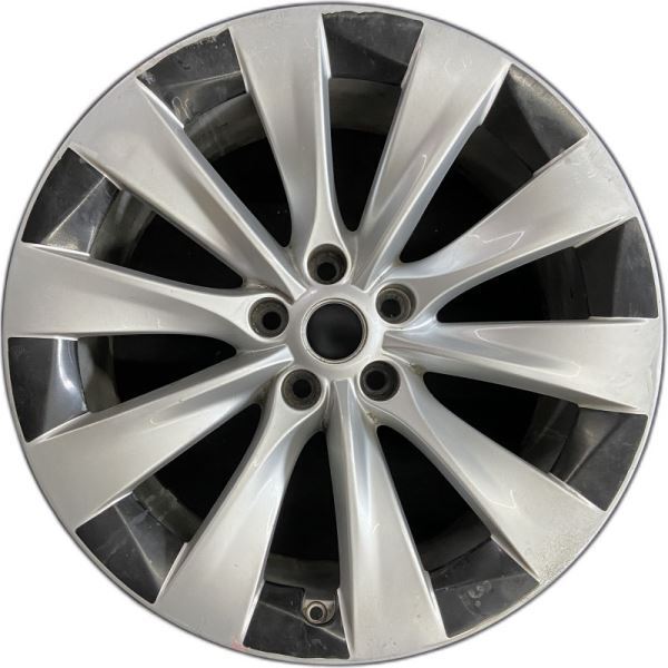 REAR Tesla Model X 16-21 Machined Silver OEM Wheel 20” Factory Rim 1027245 97801