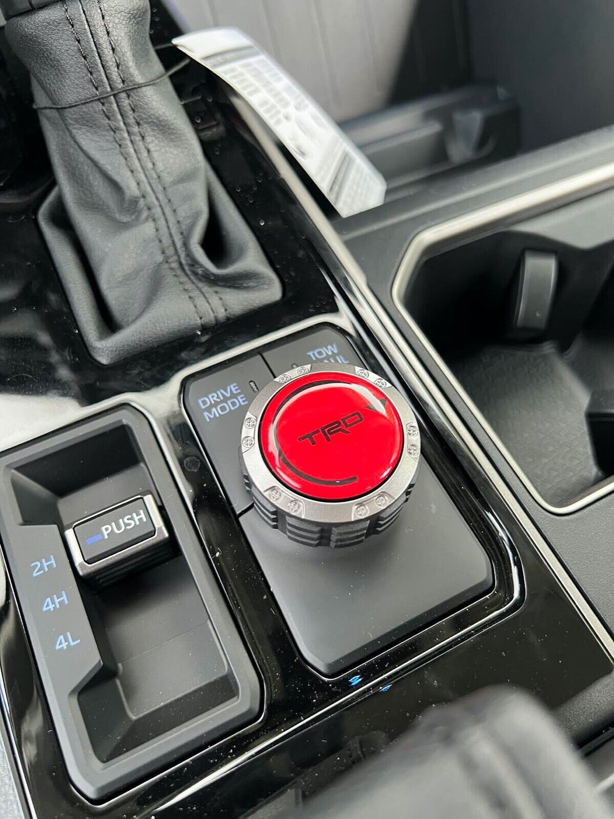 Toyota Tundra 2022 ECO NORMAL SPORT DRIVE MODE RED BUTTON 3D OVERLAY DECAL DOMED