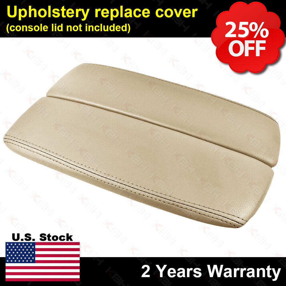 Fits 2005-2010 Acura RL Leather Center Console Lid Armrest Cover Trim Beige Tan
