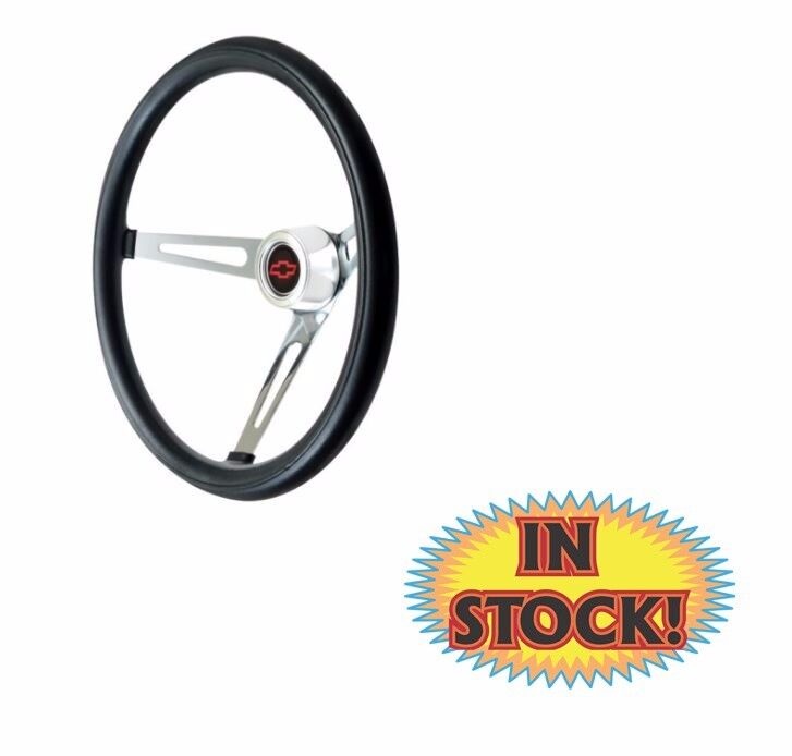GT Performance 36-5431 - GT 3 Classic Steering Wheel with Chrome Slot Spoke