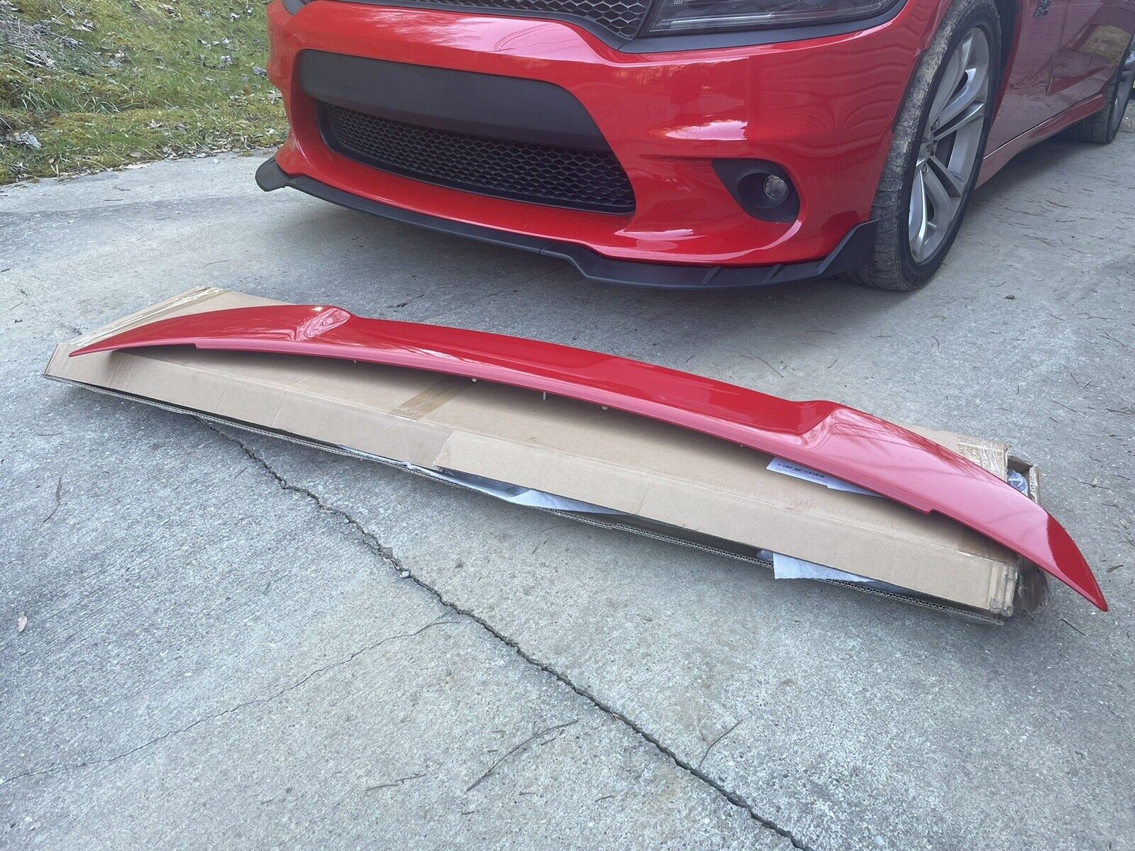 Dodge Charger Hellcat R/T Scat Pack Genuine Factory  Spoiler Red OEM 15-23