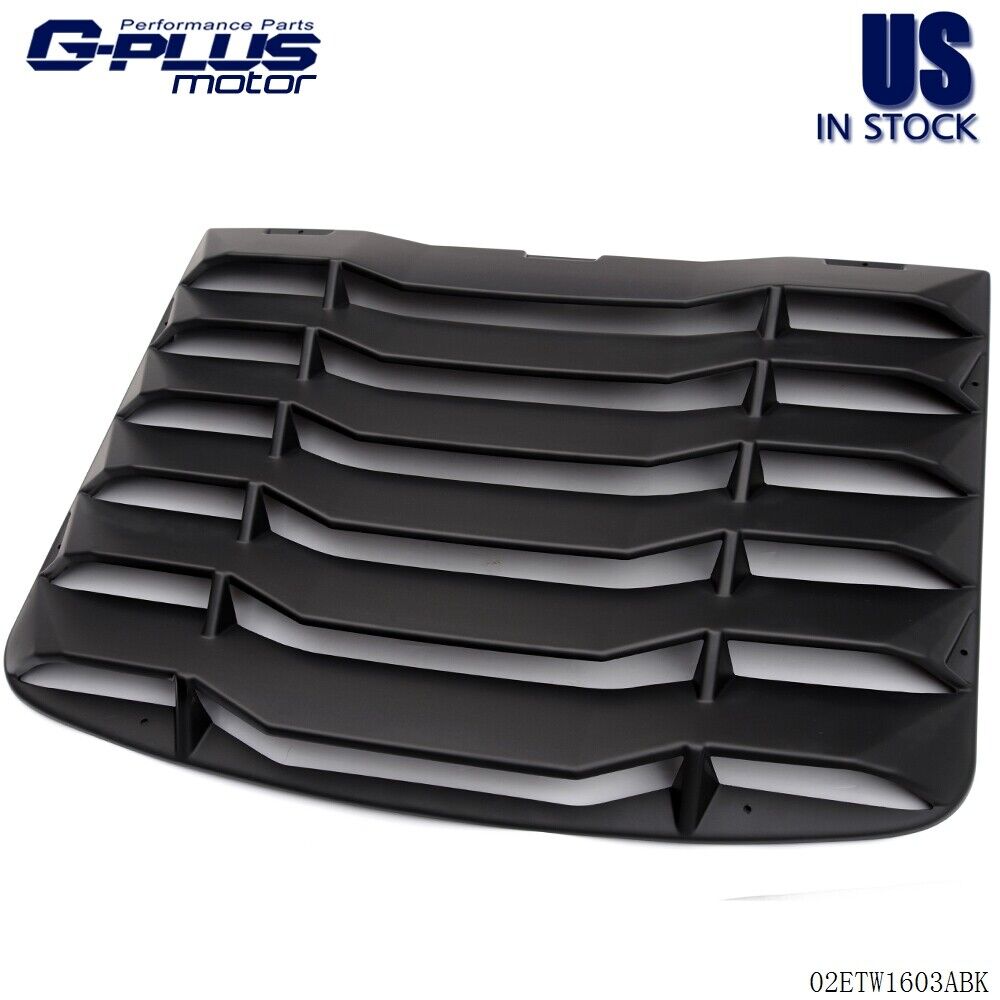 Fit For 2003-2008 Nissan 350Z Matte Black Rear Window Louvers Cover ABS