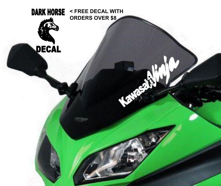 Kawasaki Ninja windshield decal Motorcycle decals, Sticker 