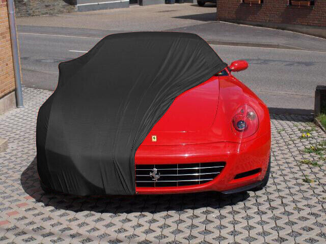 Full garage car cover protective blanket indoor black for Ferrari 612 Scaglietti