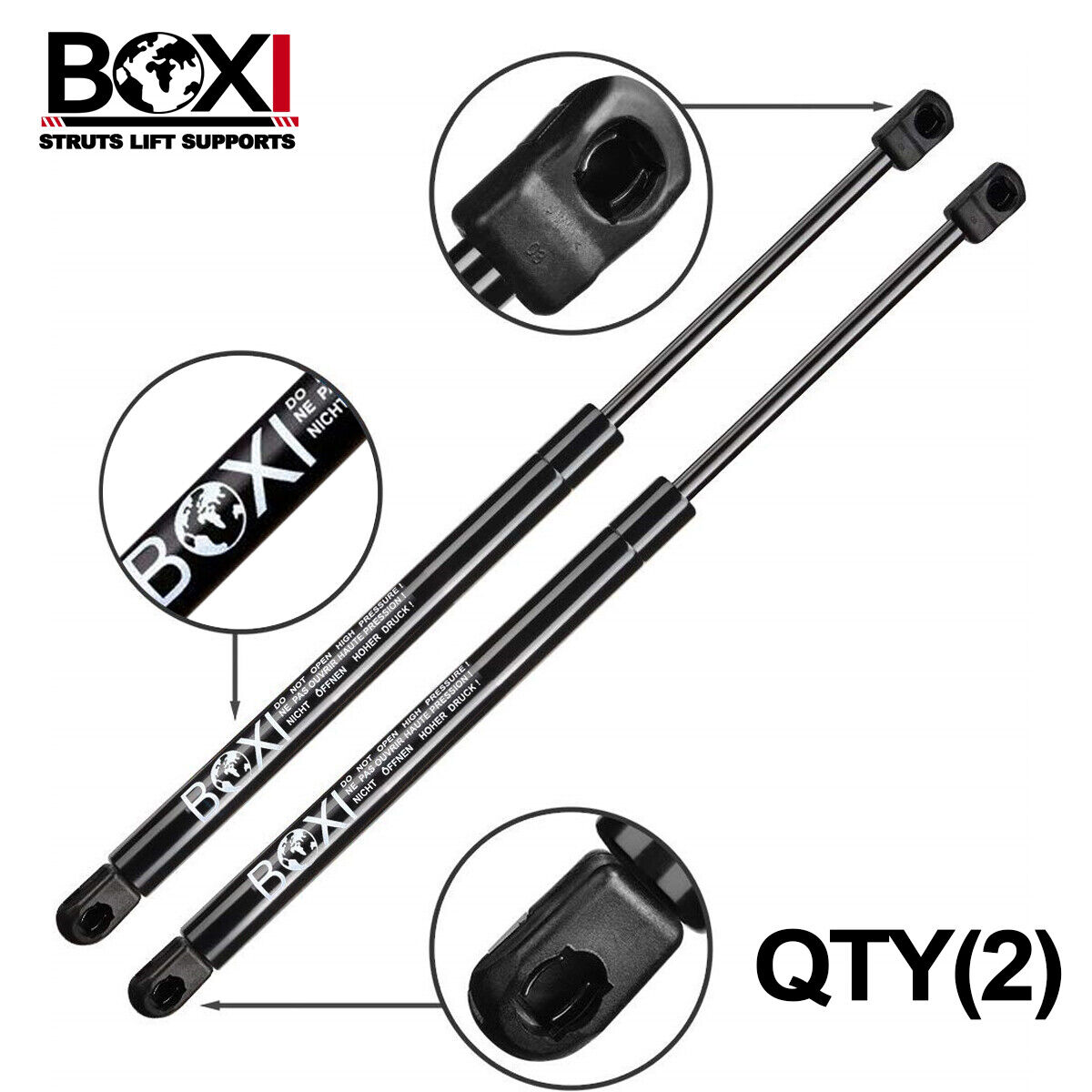 2Qty Front Hood Strut Shock Spring Lift Support Prop For Ford Taurus 2010-2013