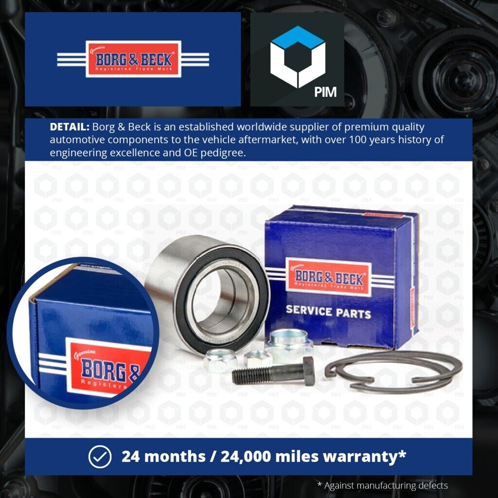 Wheel Bearing Kit fits AUDI QUATTRO 85 2.2 Rear 87 to 91 B&B 443498625 Quality
