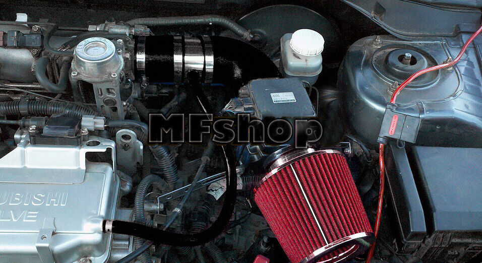 Black Red For 2002-2006 Mitsubishi Lancer 2.0L 4cyl OZ LS ES Air Intake + Filter