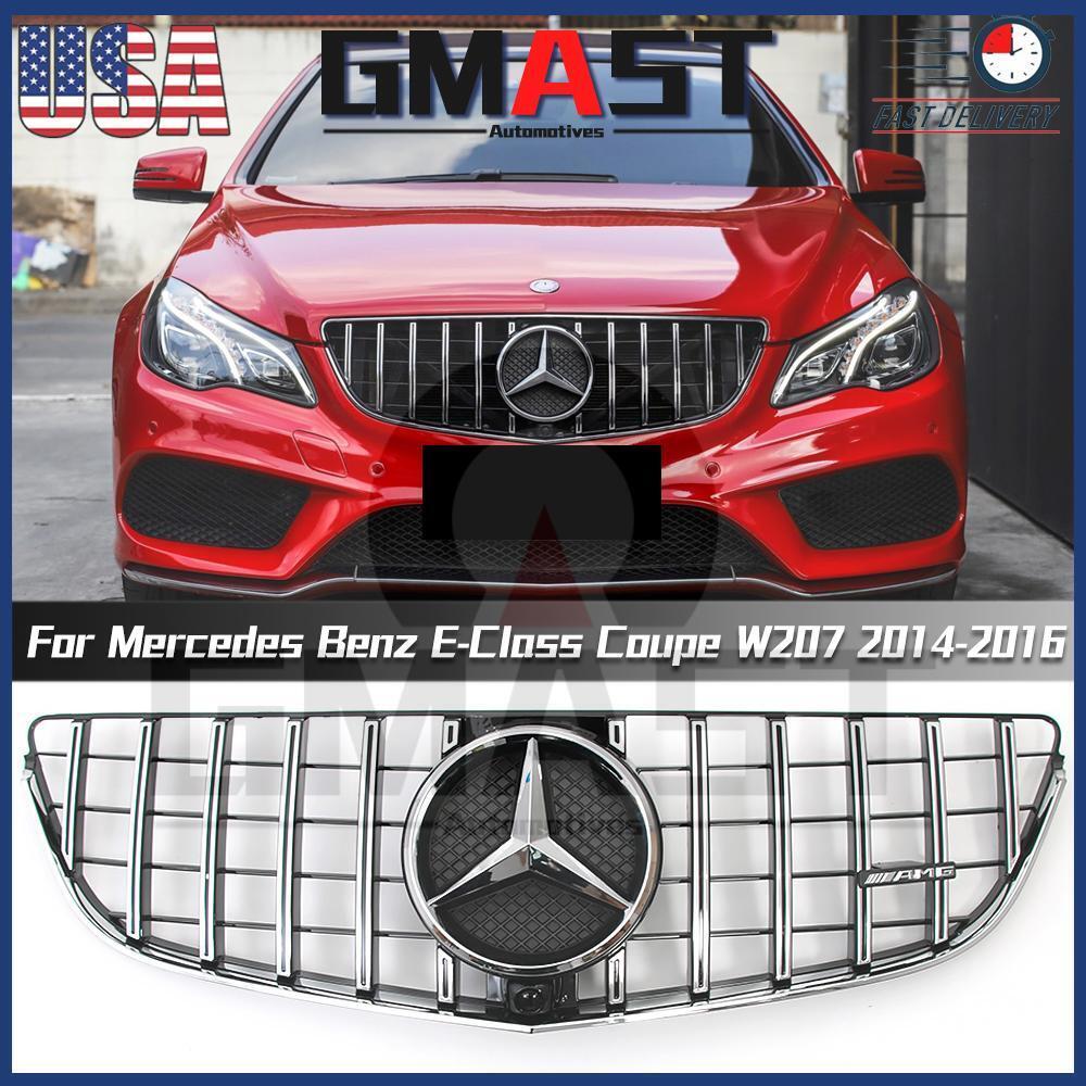 For Mercedes Benz E-Class W207 2014-2016 E350 E400 E550 Chrome GTR Style Grille