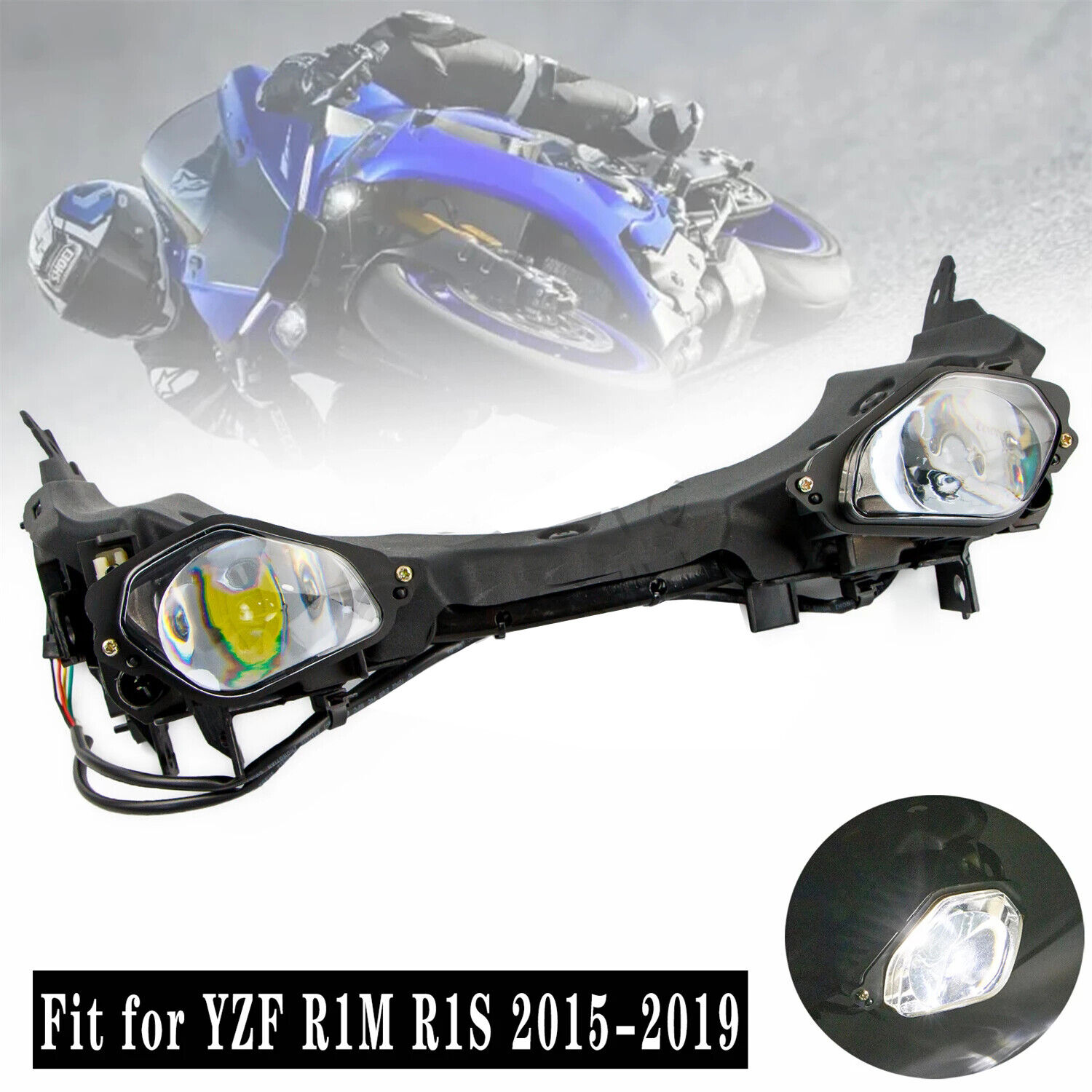 LED Headlight Assembly Headlamp For Yamaha YZF1000 R1 2015 2016 2017 2018 2019