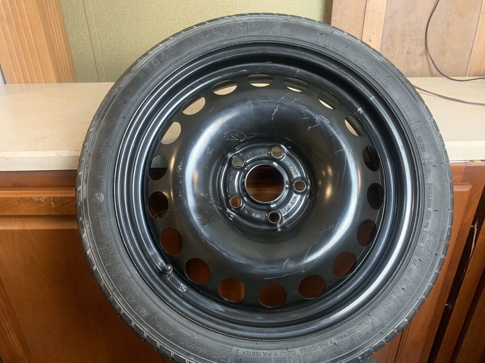 2012-2020 Chevrolet Sonic Emergency Compact Spare Tire Wheel Donut T115/70R16