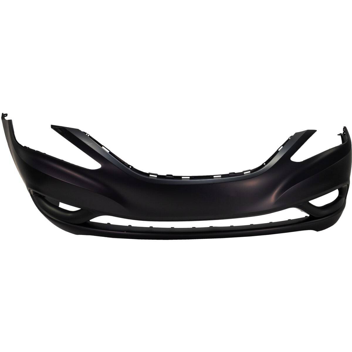 Front Bumper Cover For 11-13 Hyundai Sonata GL Primed With Fog Light Holes -CAPA