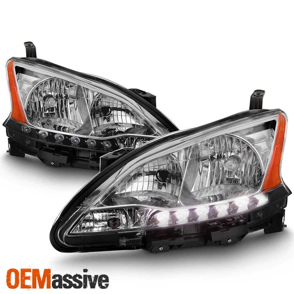 Fits 2013-2015 Sentra Headlights Replacement Light Lamps Left + Right 13 14 15