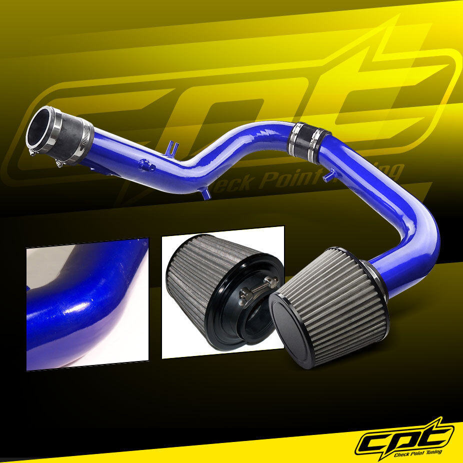 For 05-06 Scion tC 2.4L 4cyl Blue Cold Air Intake + Stainless Steel Air Filter