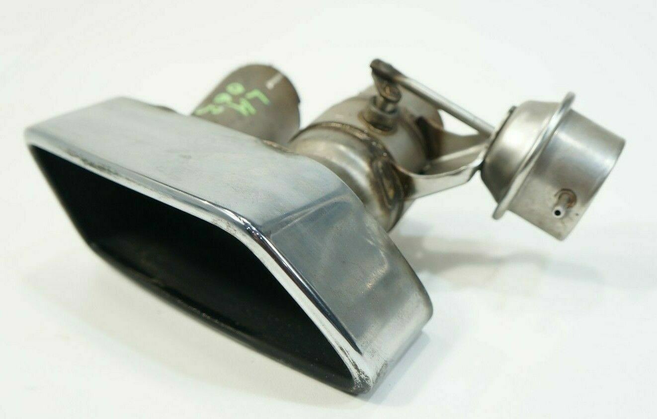 2012-2013 bmw 550i 4.4l n63 left muffler exhaust tip tail pipe valve section cut