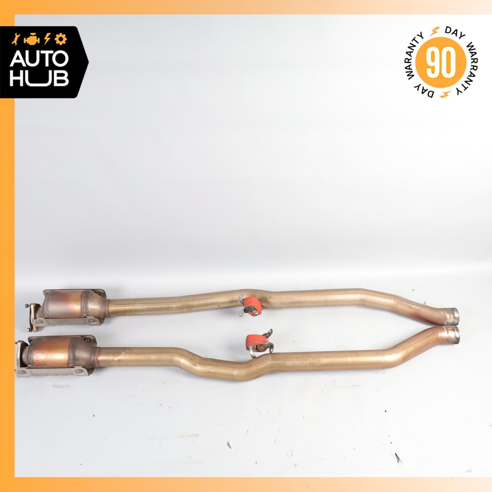 Bentley Continental GT Coupe Exhaust Downpipe Resonator Set Left & Right Set OEM