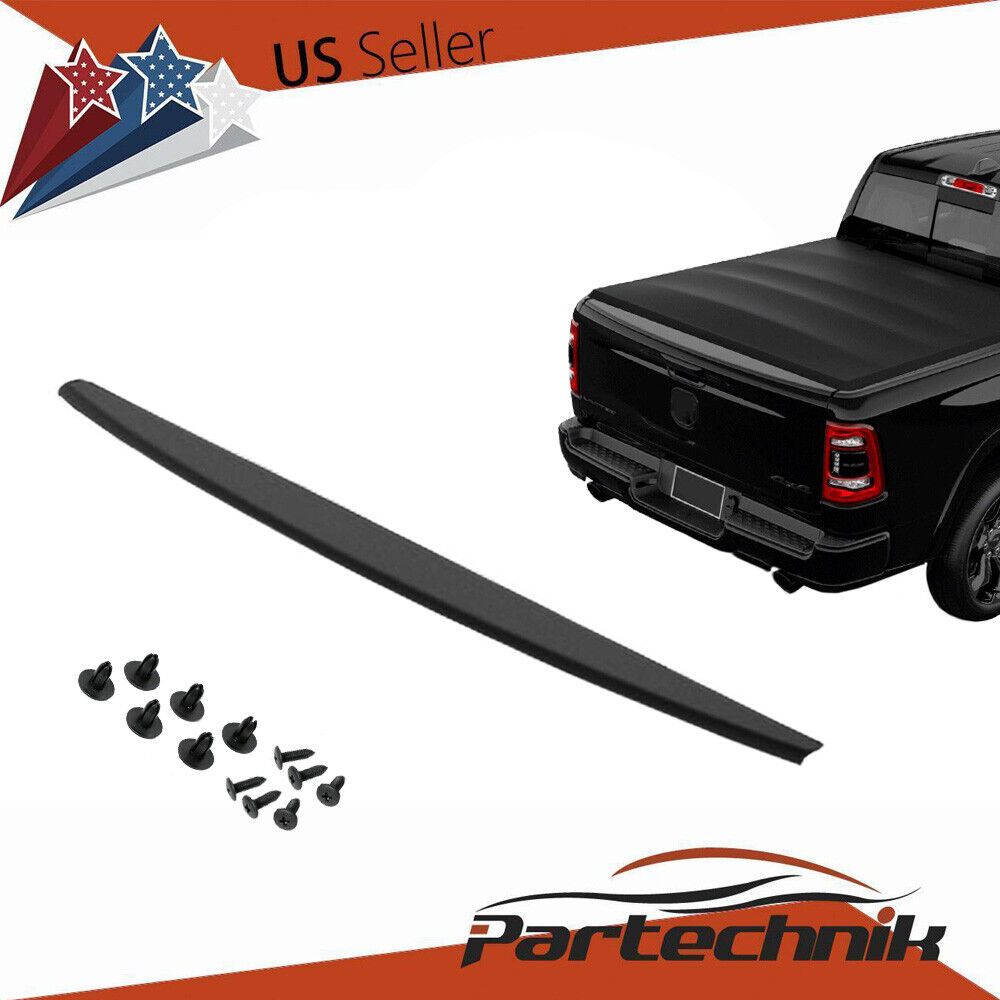 For 2009-2018 Dodge Ram Tailgate Spoiler Top Protector Cover Molding Black