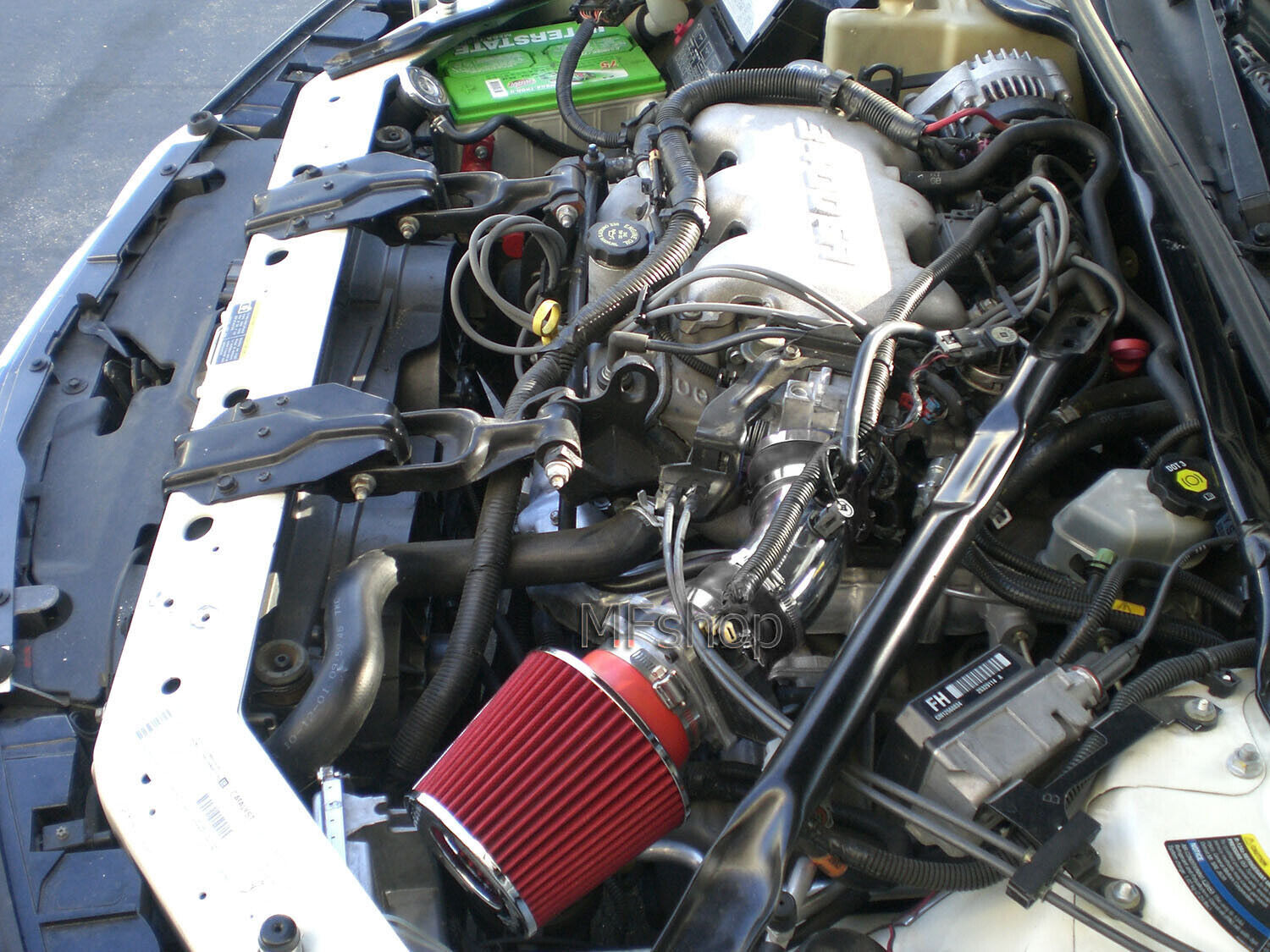 Black Red For 2000-2005 Chevy Impala Monte Carlo 3.4L V6 Full Air Intake Kit