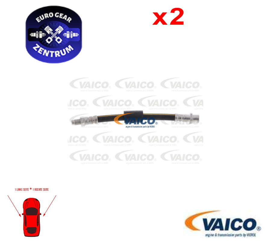 2PCS VAICO V50-0109 BRAKE HOSE FOR DAEWOO,OPEL,SAAB,VAUXHALL 2 PCS
