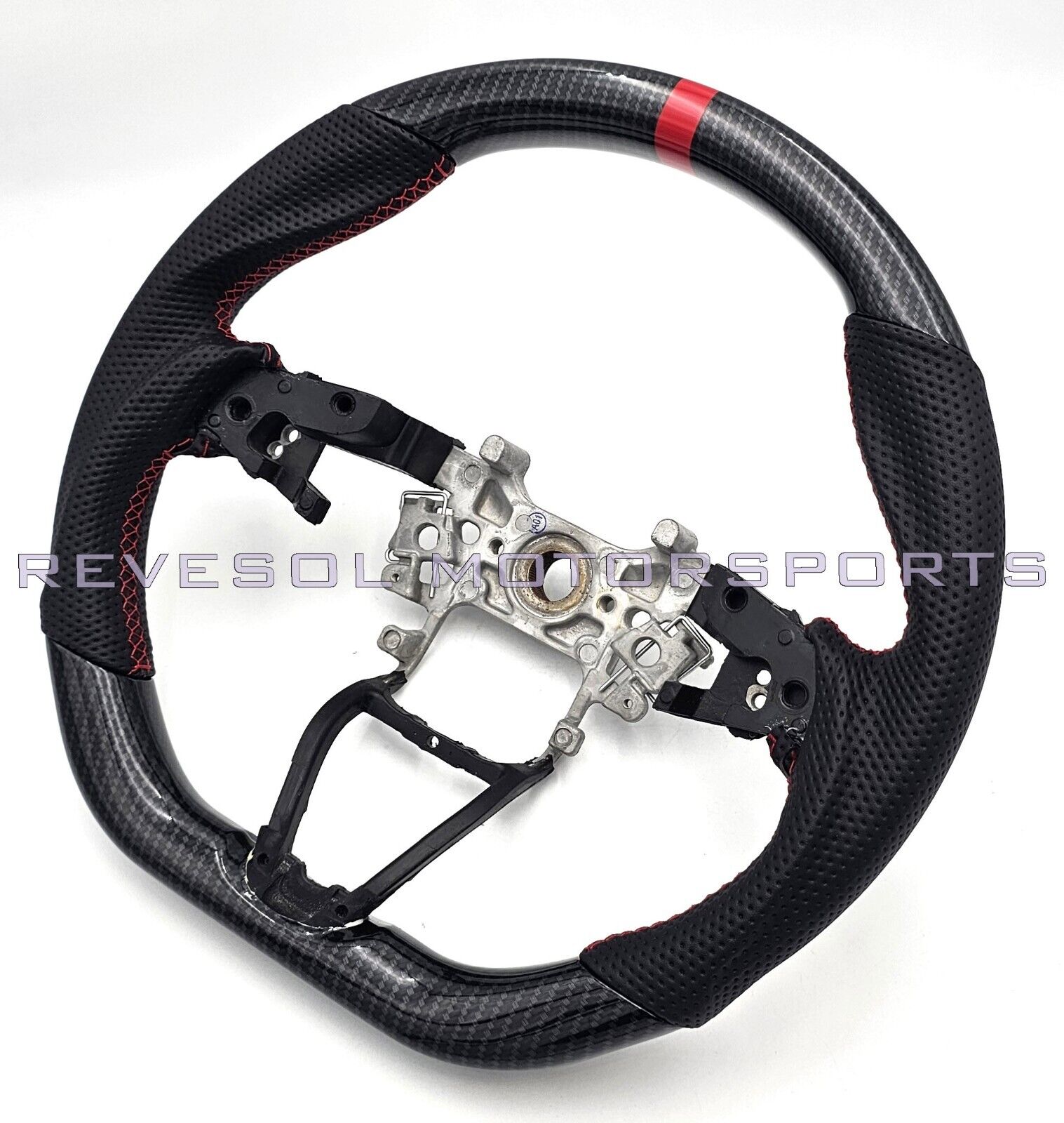 REVESOL Hydro Dip Carbon Fiber Steering Wheel for 18-22 HONDA ACCORD & INSIGHT