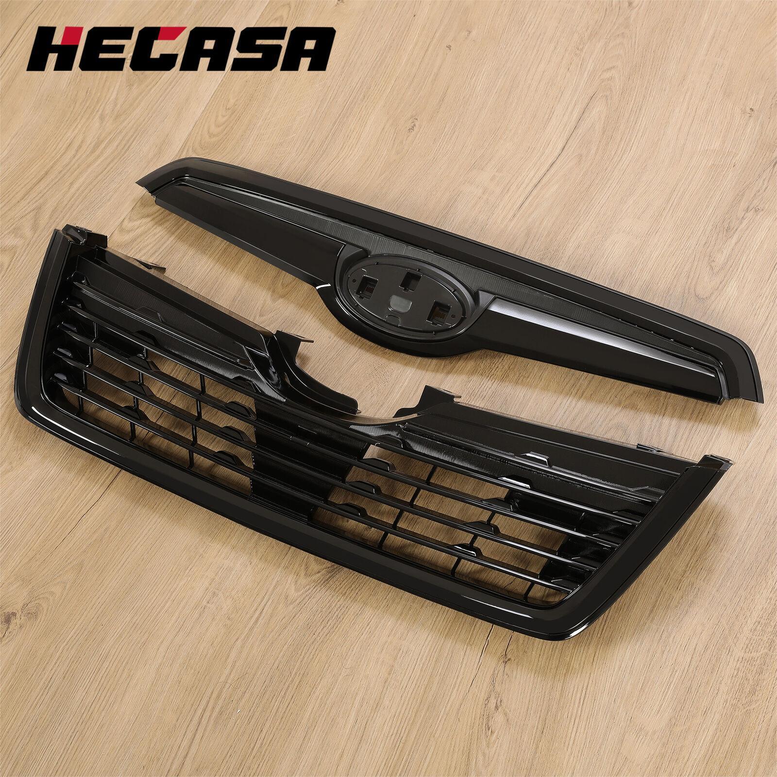 Gloss Black Mesh Style Front Bumper Upper Grille For Subaru Forester 2019-2021