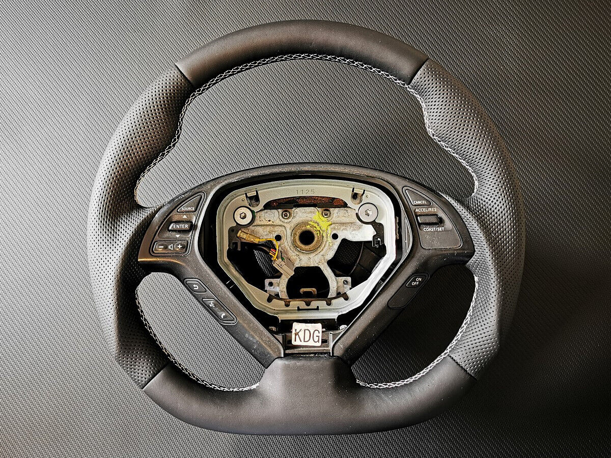 Custom Steering Wheel Infiniti G35, G37 EX, Q40, QX50 - RESHAPED, FLAT BOTTOM