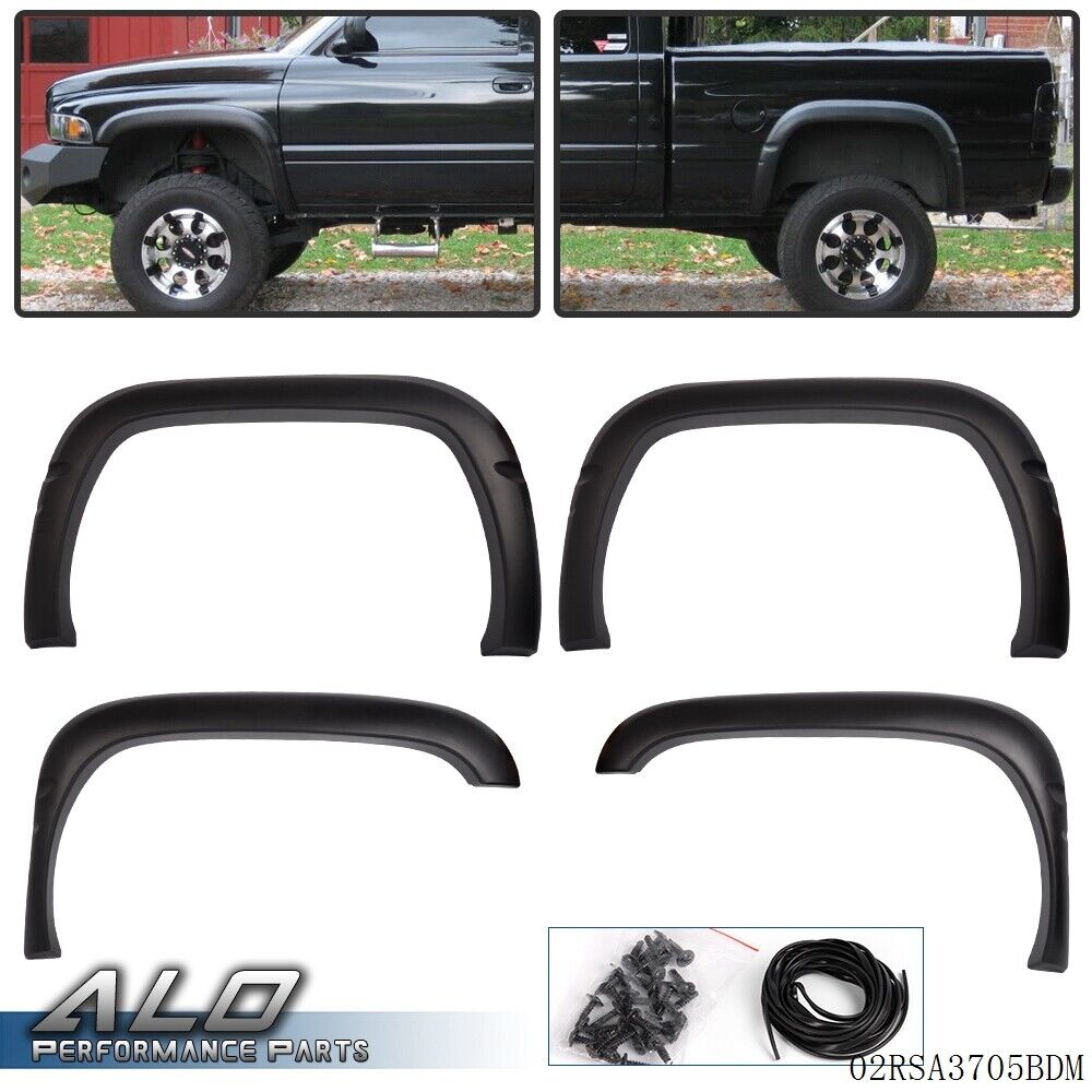 Textured Factory Style Wheel Fender Flare Fit For 94-01 Dodge Ram 1500 2500 3500