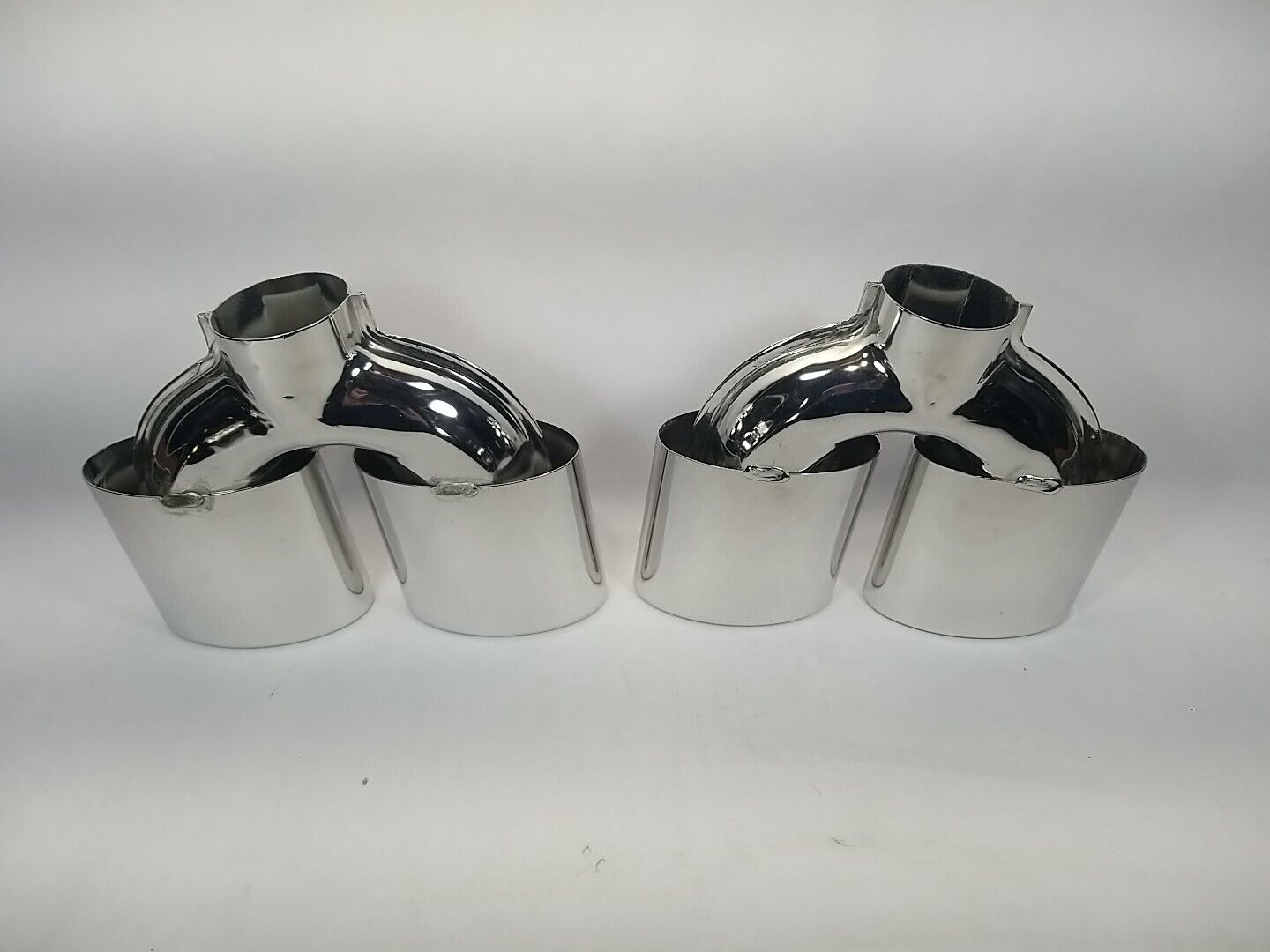 00-11 CADILLAC DEVILLE DHS DTS EXHAUST TIPS SET STAINLESS STEEL OEM NOS HOT RAT