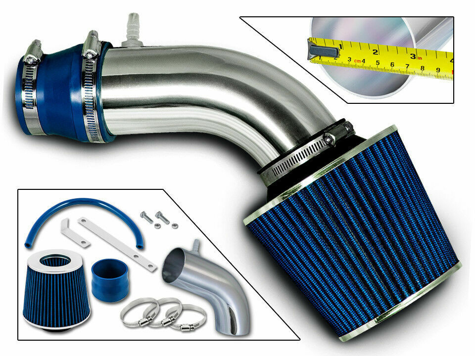For 11-17 Hyundai Accent Veloster 1.6 L4 RAM AIR INTAKE KIT +BLUE FILTER