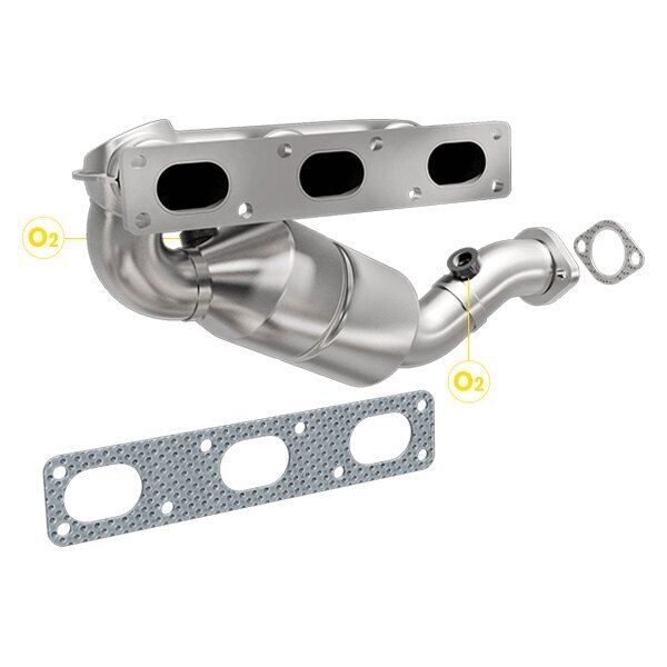For BMW 528i 99-00 Exhaust Manifold with Integrated Catalytic Converter