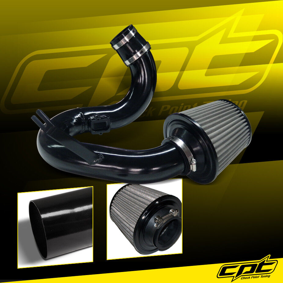 For 12-18 Chevy Sonic 1.8L 4cyl Black Cold Air Intake + Stainless Air Filter