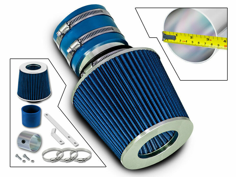 Short Ram Air Intake Kit +BLUE Filter for 96-01 Sephia/02-05 Sedona/01-06 Optima