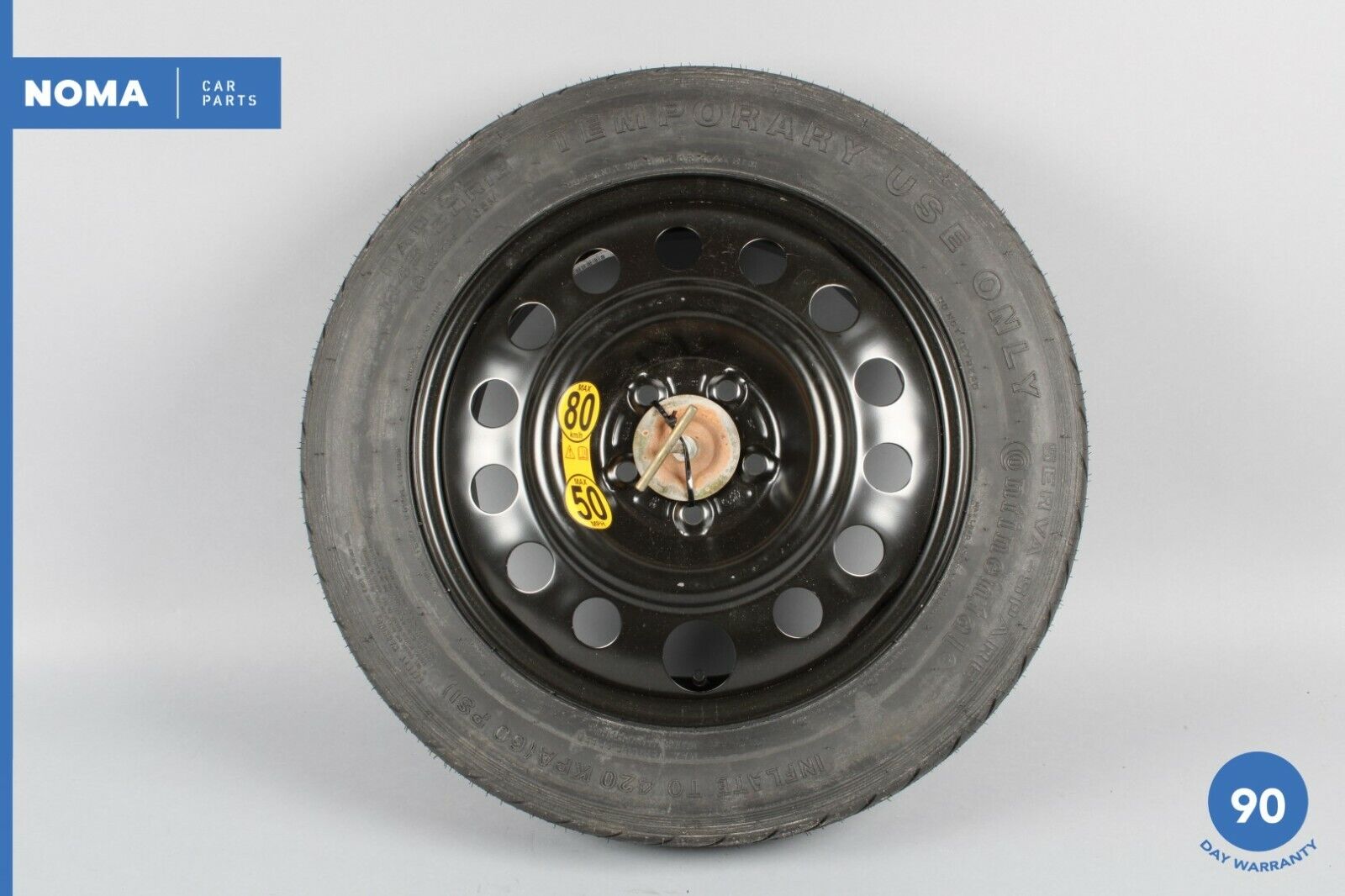 03-08 Jaguar S-Type X204 R16x4T Emergency Spare Wheel w/ Tire Continental OEM
