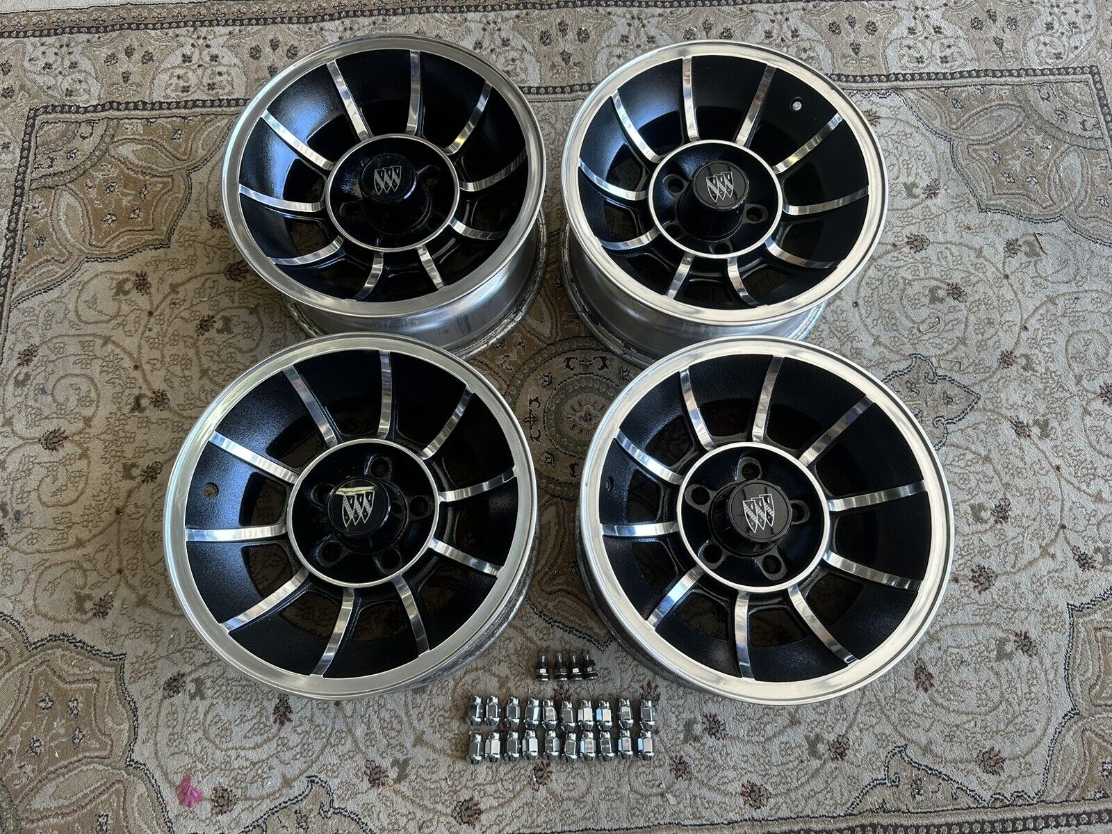1984-87 BUICK GRAND NATIONAL REGAL T-TYPE TURBO T LIMITED 15X7 WHEELS CAPS LUGS
