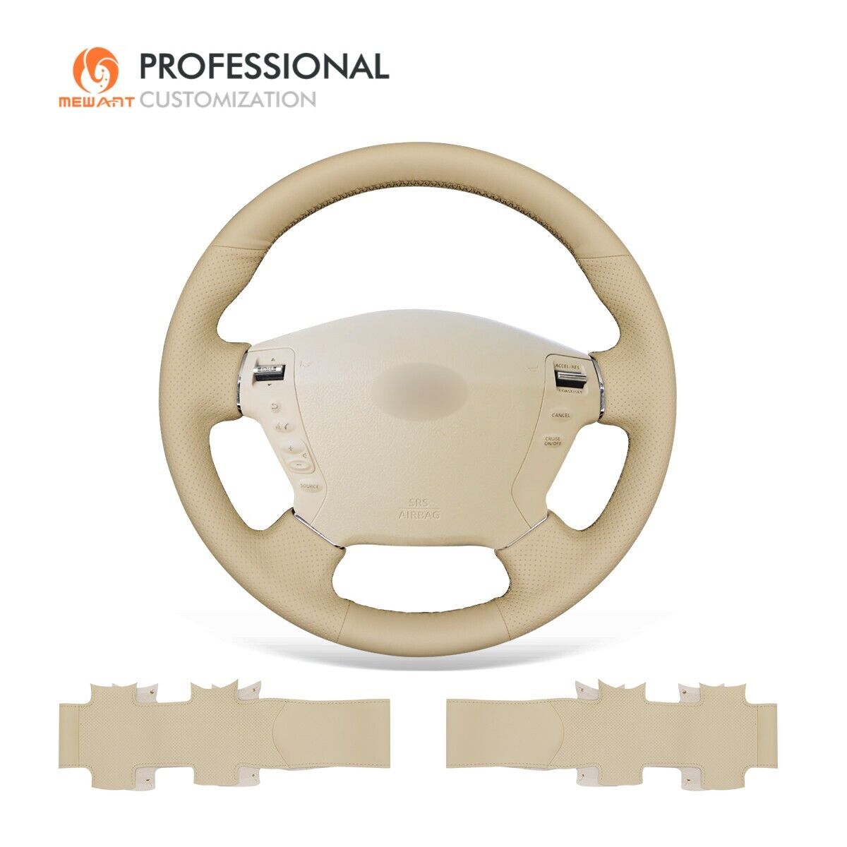 MEWANT Stitch PU Leather Steering Wheel Cover for Nissan Fuga Cima Infiniti M35