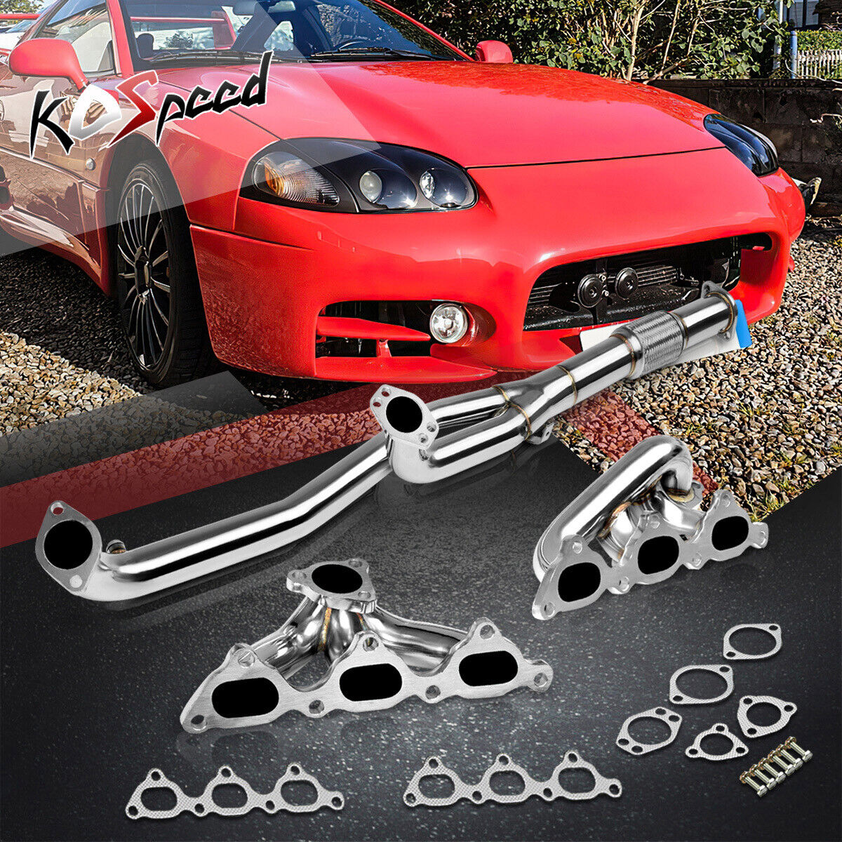 STAINLESS STEEL TURBO MANIFOLD/HEADER + DOWNPIPE FOR 1991-1999 3000GT/STEALTH