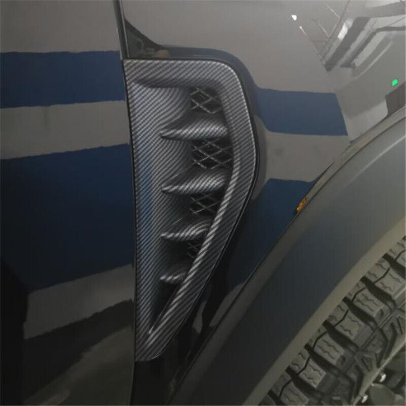 For Dodge Ram TRX 2022 2023 Matte Carbon Fiber Side Fender Vent Intak Cover Trim