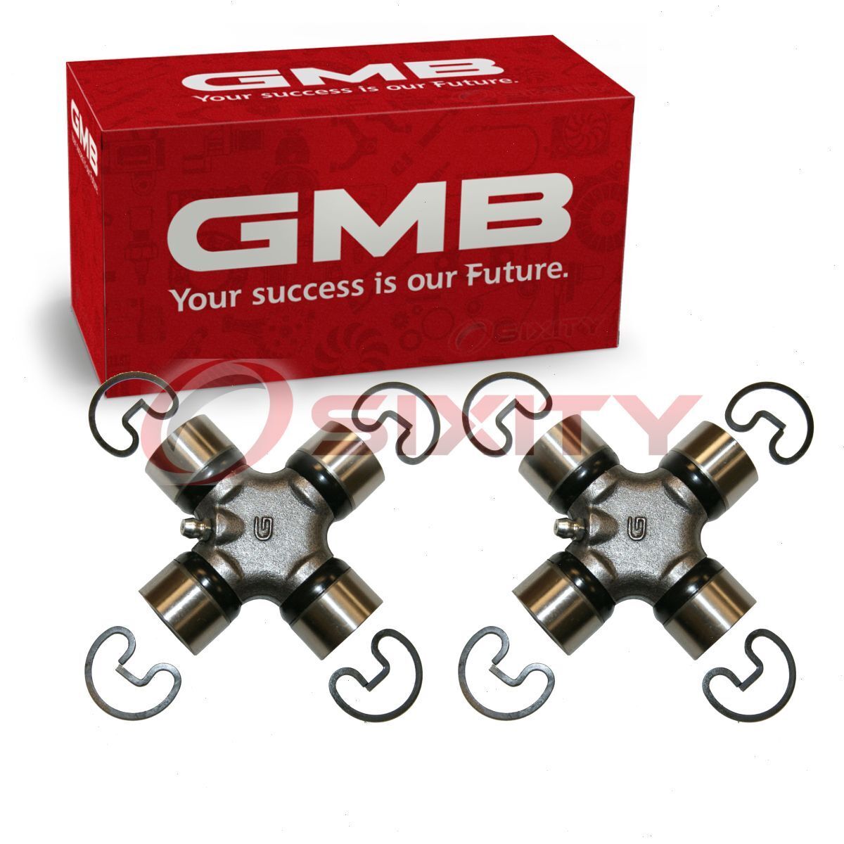 2 pc GMB Rear Shaft All Universal Joints for 1955-1957 Chevrolet Two-Ten xf