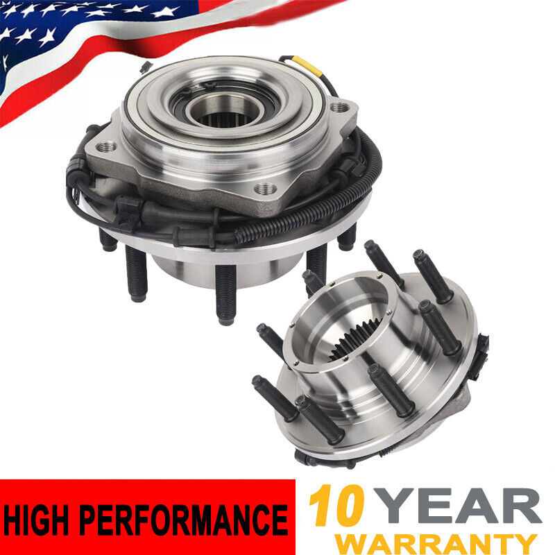 Pair Front Wheel Bearing Hub HA590435 For Ford F-250 F-350 F250 SD 11-16 4WD SRW